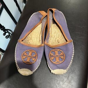 Tory Burch 9 Canvas Angus Flat Espadrilles
